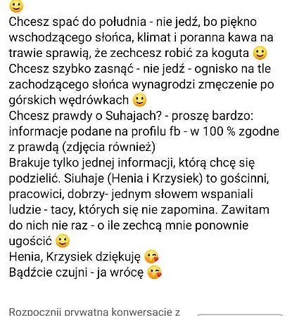 U Siuhajów Dom wakacyjny *
